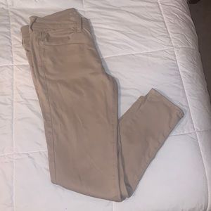 Beige skinny jeans